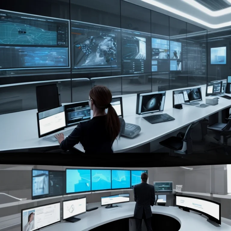 AI映像監視システムの構成図